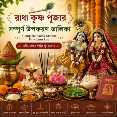 রাধা কৃষ্ণ পূজার সম্পূর্ণ উপকরণ তালিকা | Complete Radha Krishna Puja Items List