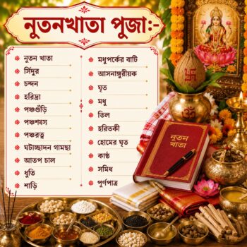 নতুন খাতা পূজা - new book pujo kit