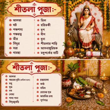 শীতলা পুজোর উপকরণ - sitola pujo kit