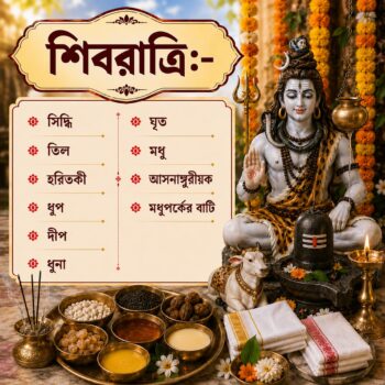 শিবরাত্রি পুজোর উপকরণ - sivratri pujo kit