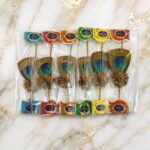 ময়ূর রাখি ৬ পিস - peacock rakhi 6 piece