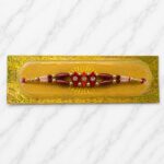 রংবেরঙের স্টোনের শুভ রাখি ১পিস- colourful stone  subha rakhi 1 piece