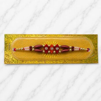রংবেরঙের স্টোনের শুভ রাখি ১পিস- colourful stone  subha rakhi 1 piece