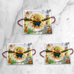 মিনিওন্স কার্টুন রাখী ৩পিস - minions-cartoon rakhi 3 piece