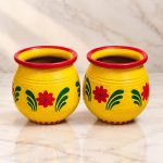 handpainted Earthen pitcher -হাতে আঁকা দারঘট
